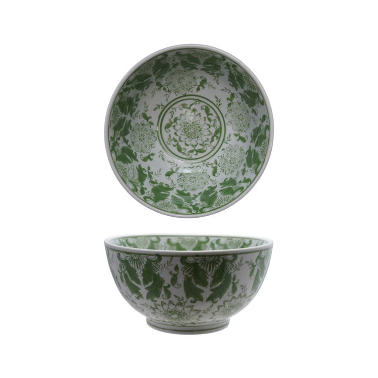 Stoneware Bowl w/Pattern 10"RD x 5"H