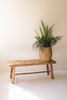 Recycled Fir Wood Bench w/Parque Top