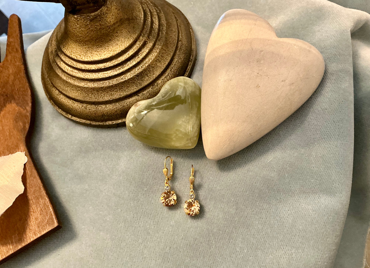 Gold Crystal Earrings