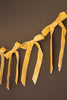 Velvet Bow Garland Gold