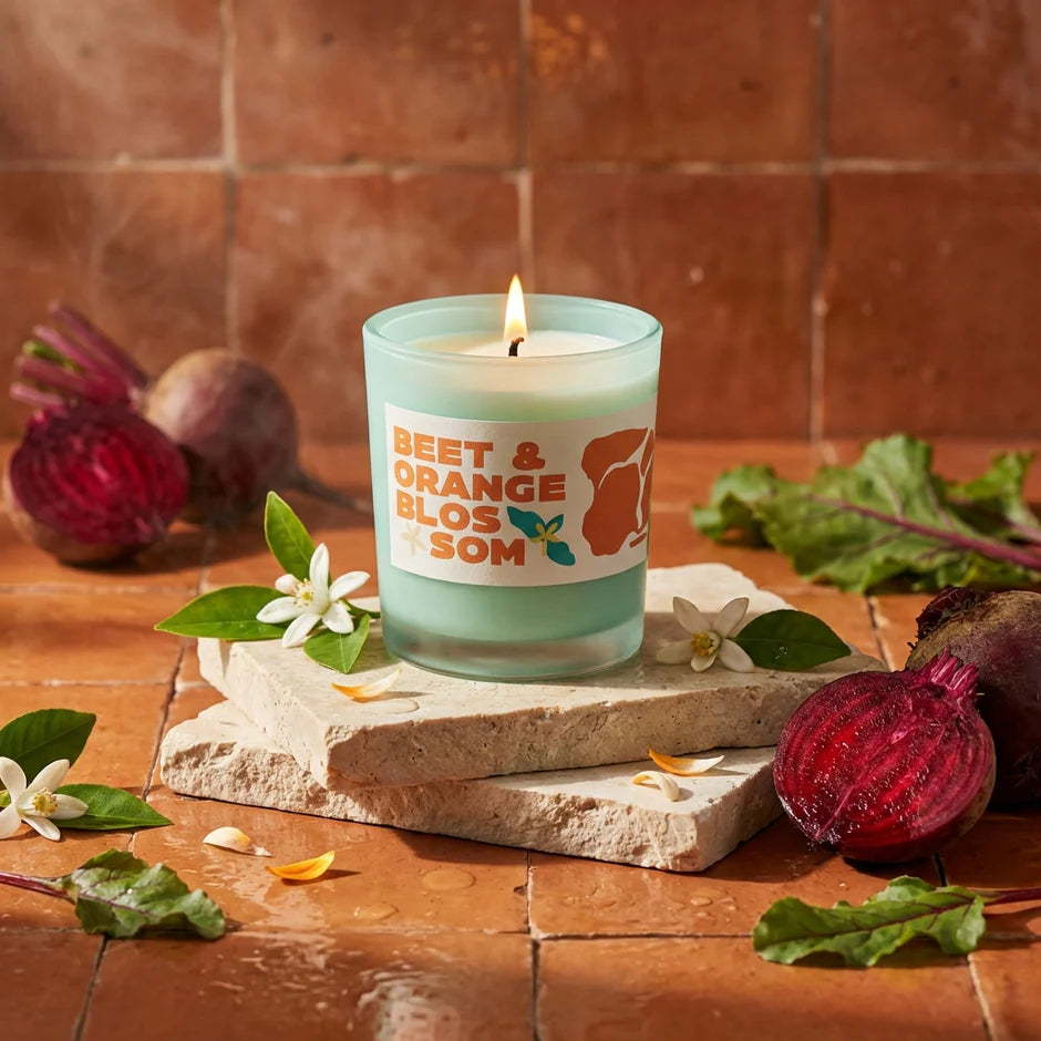 Rewined Beet & Orange Blossom Candle