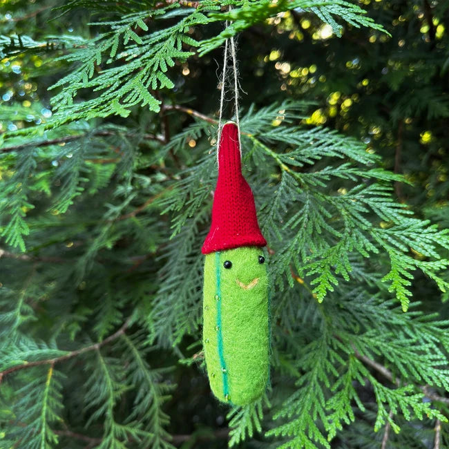 Felt Christmas Pickle Ornament