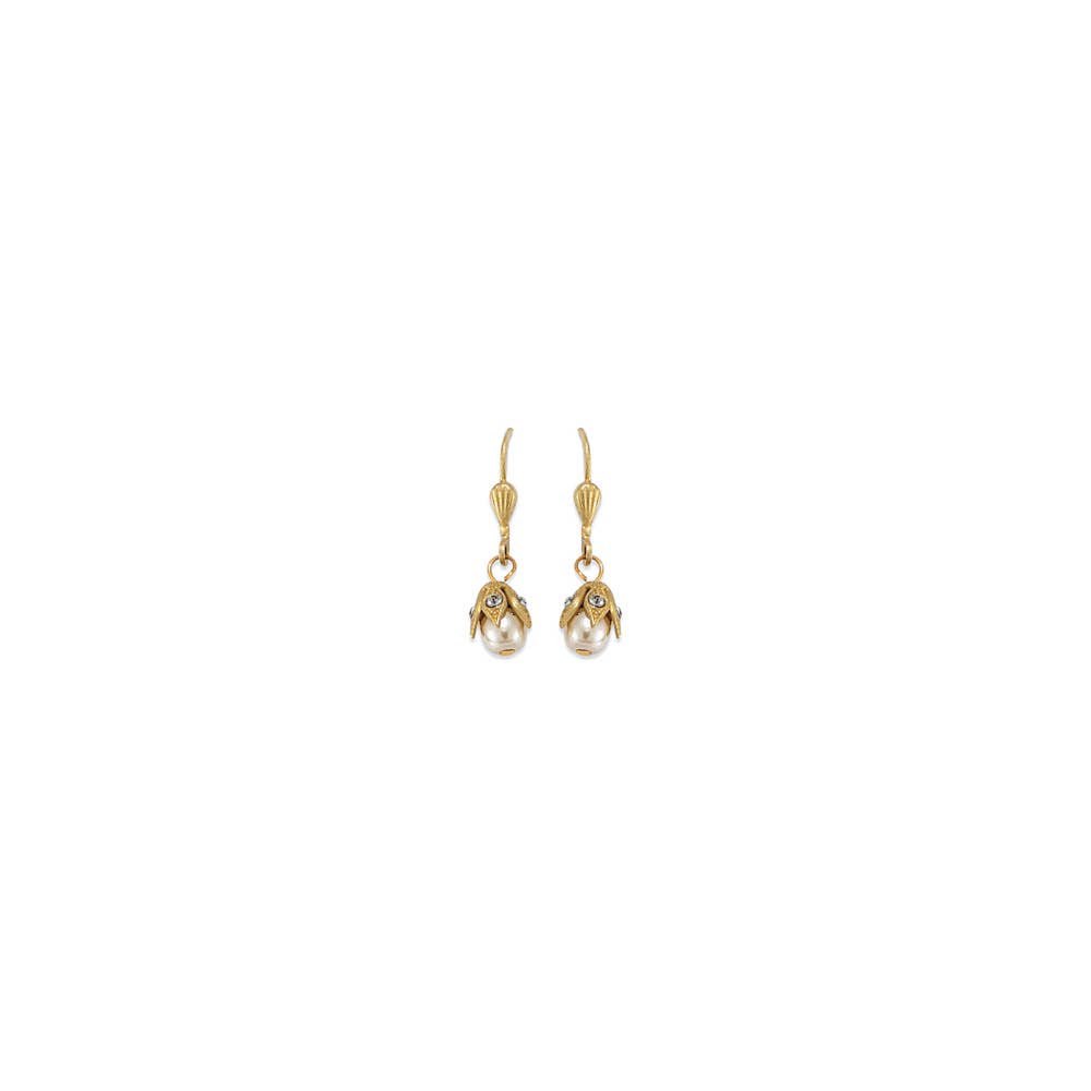 Jewelry LVP RHNS Capped Bead Earrings