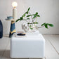 Planter Stoneware Sculptural Matte White for 7in Pot