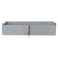Metal Stand with Removable Marble Container Brass Finish & White