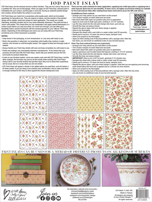 IOD Inlay Ditsy Blooms