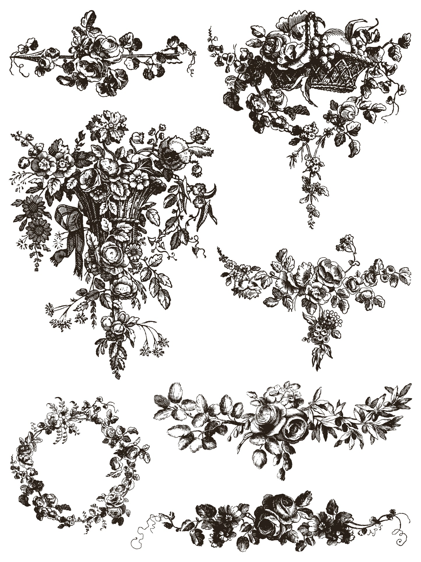 IOD Inlay Delft Traditions Noir 12x16