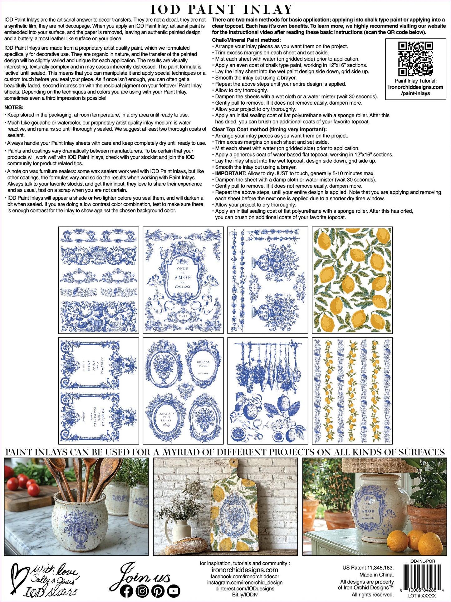 IOD Paint Inlay Portofino