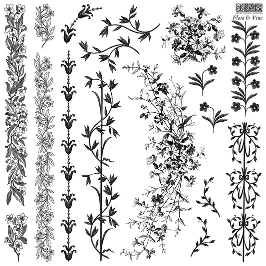 IOD Stamp 12x12 Flora & Vine