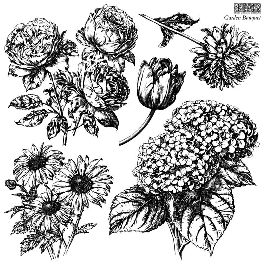 IOD Stamp 12x12 Garden Bouquet