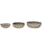 Bowl Fluted Antique Pewter Finish MD