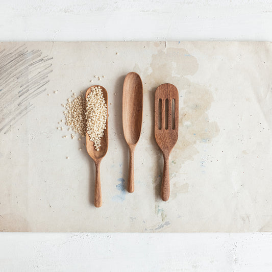 Spatula Carved Doussie Wood Natural