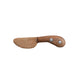 Knife Canape Mango Wood w/Aluminum Studs Natural