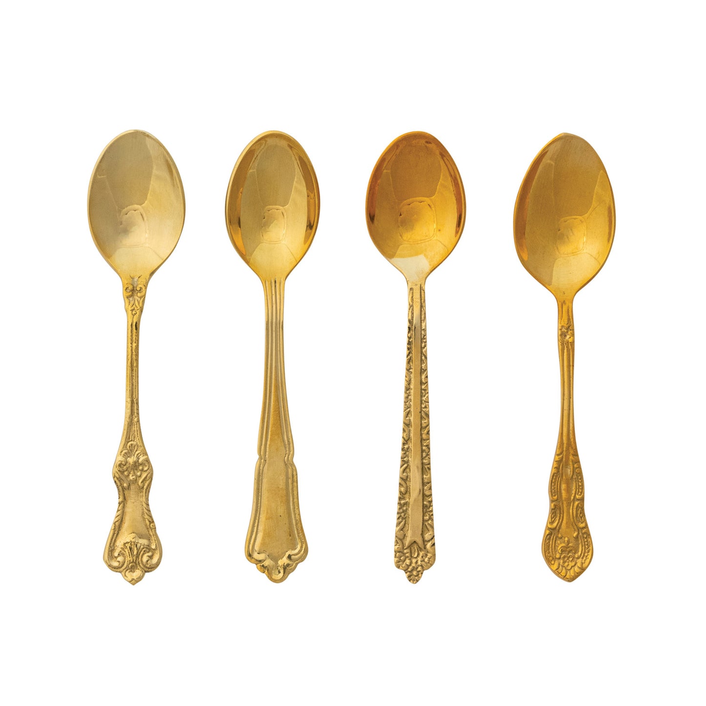 Spoon Brass Embossed