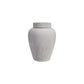 Ginger Jar w/Lid Decorative Debossed Stoneware