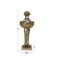 Cast Aluminum Labrador Holding Bowl Gold Finish