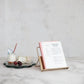 Book Holder Folding Metal w/Gold Finish