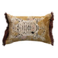 Pillow Velvet w/Fringe Tibetan Tiger