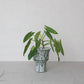 Planter Hand-Painted Stoneware Footed w/ Floral Design for 12in Pot