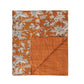 Throw 60inL x 50inW Cotton Voile w/Florals & Hand-Embroidered Kantha Stitch