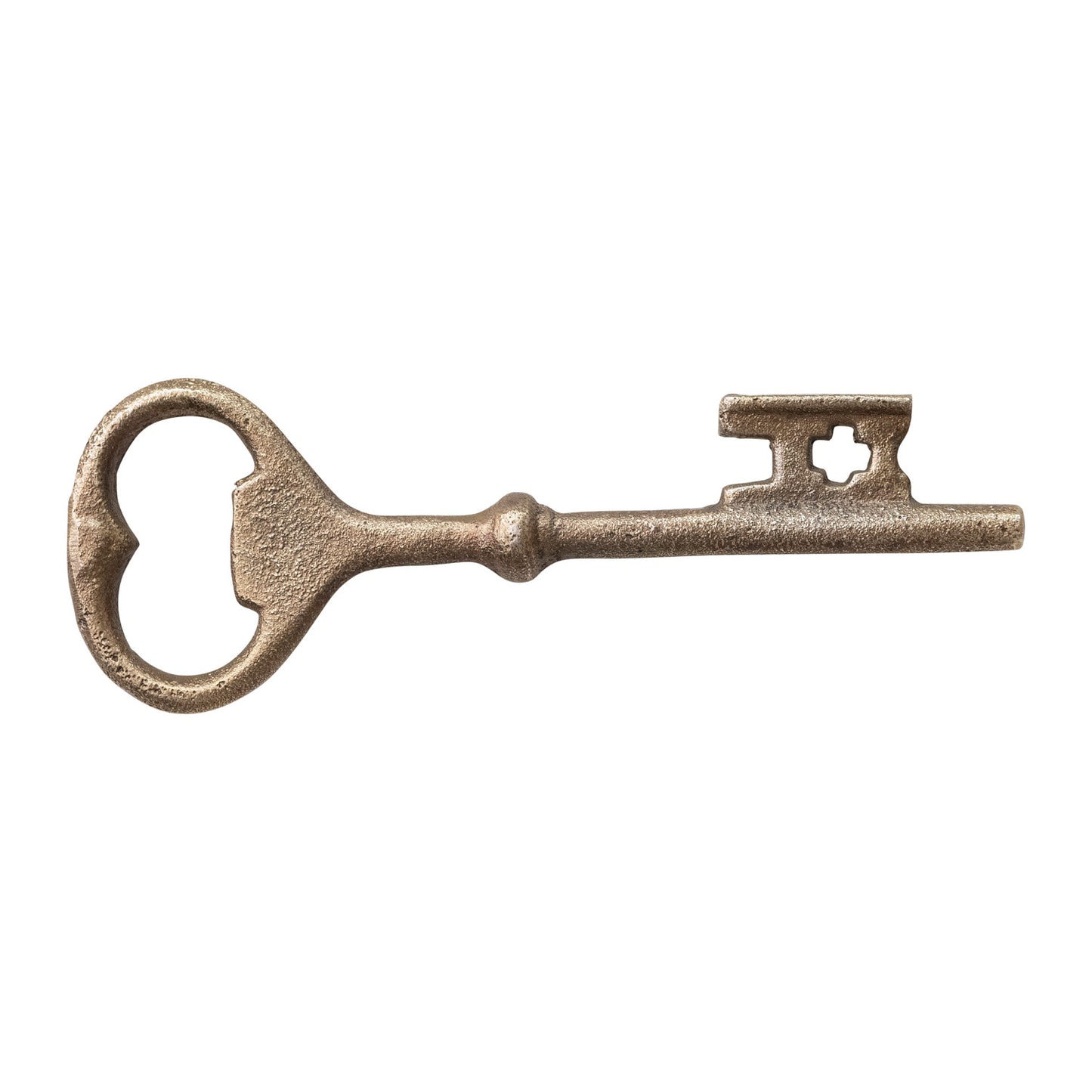 Bottle Opener Key Cast Iron Antique Brass