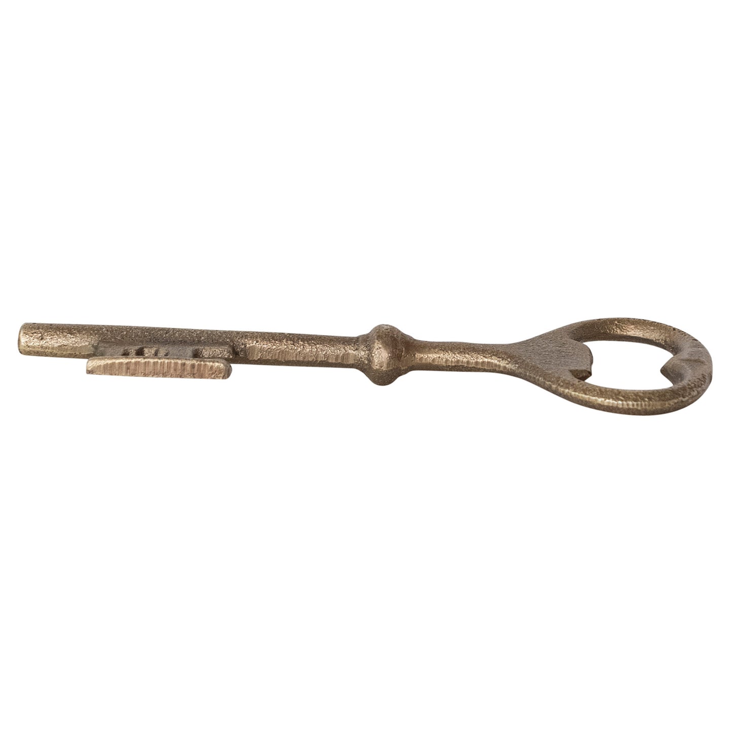 Bottle Opener Key Cast Iron Antique Brass