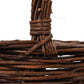 Basket Hand-Woven Reed w/Handle Natural