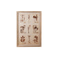Wall Décor Wood Framed Glass w/Botanicals Print