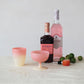 Wine Glass 14oz Two-Tone Stemmed Pink & Cream