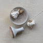 Mortar & Pestle Round Stoneware White
