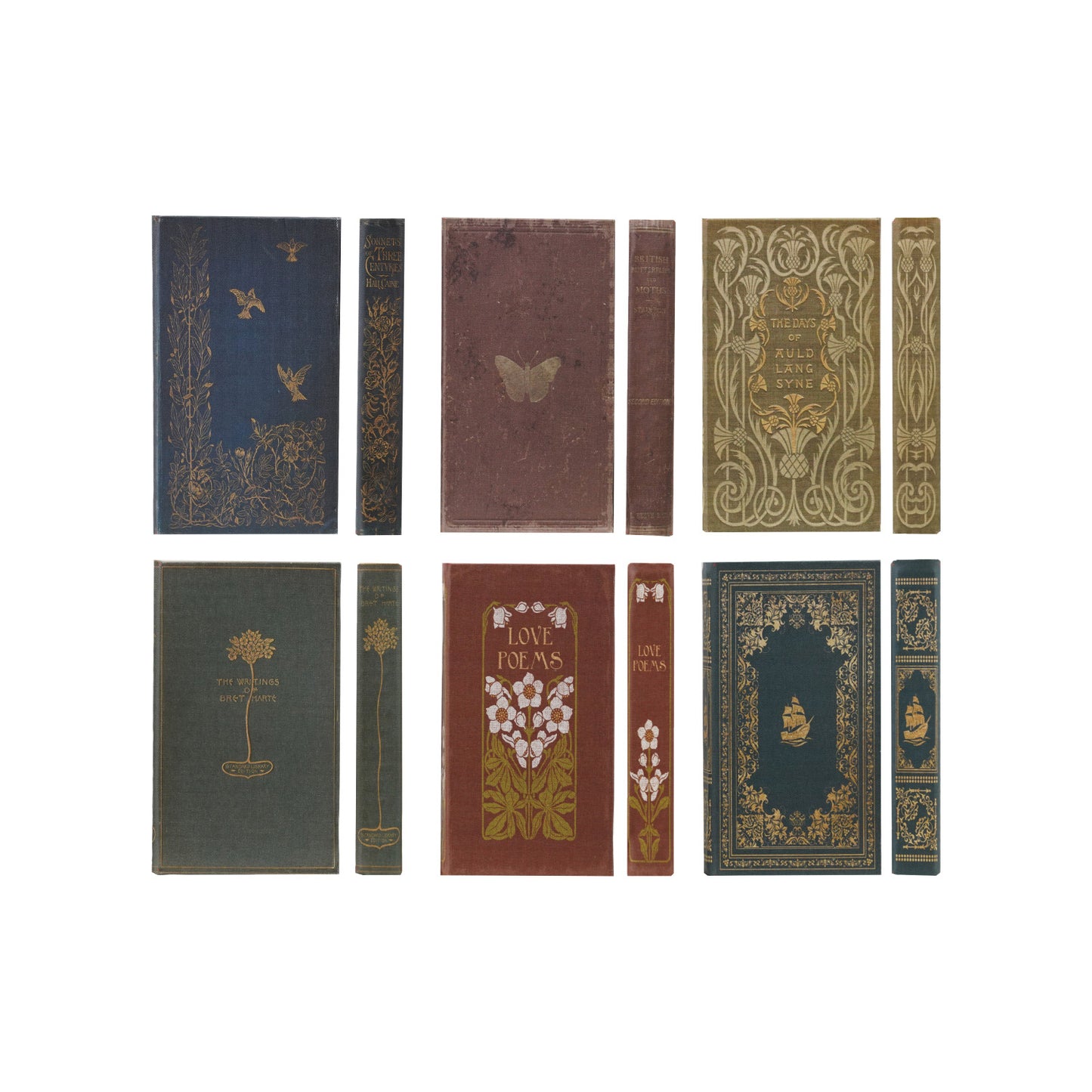 Notebook w/Book Design 6 Styles