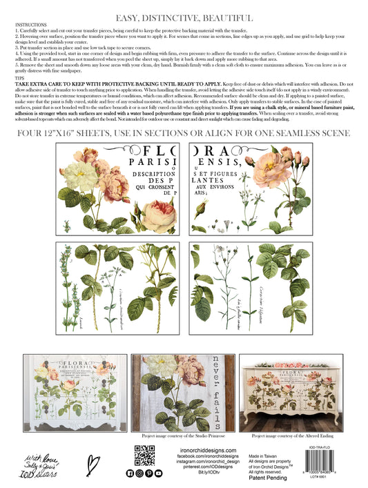 IOD Transfer Flora Parisiensis 24x33