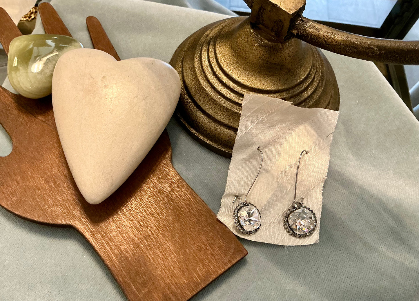 Playa Dust - Crystal Rhinestone Boarder Earrings