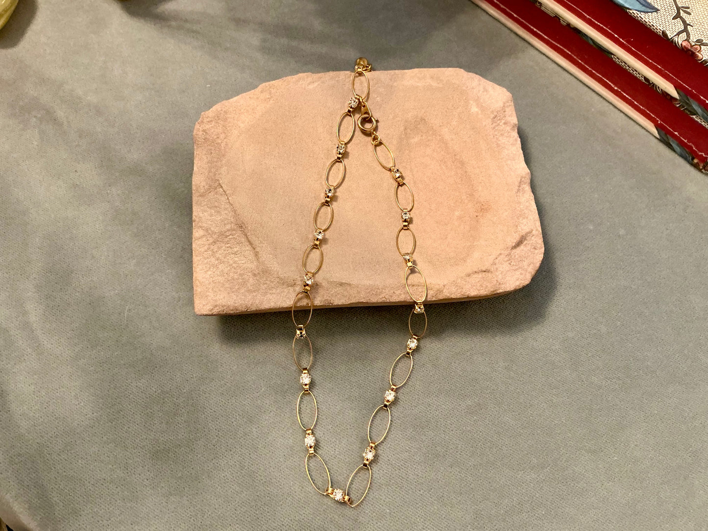 Eyelet Crystal Necklace