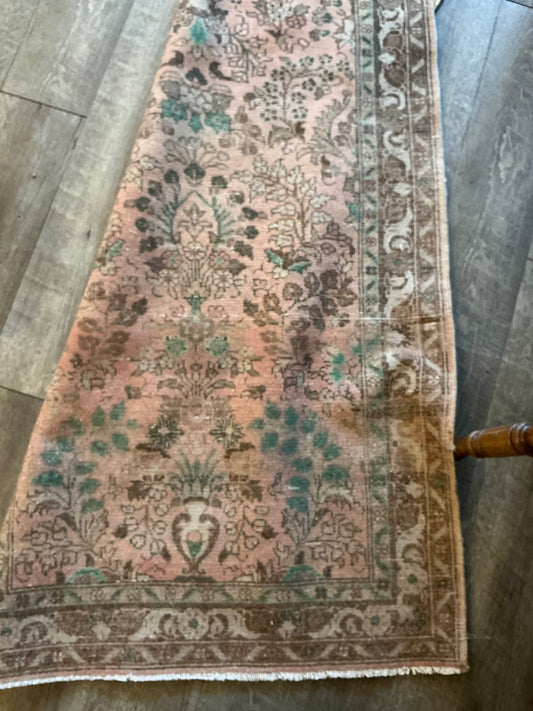 Vintage Persian Rug 9'3" x 2'9"