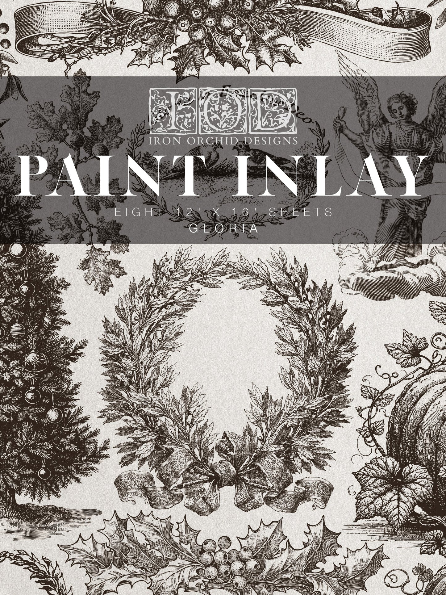IOD Gloria Paint Inlay, 12x16 Pad