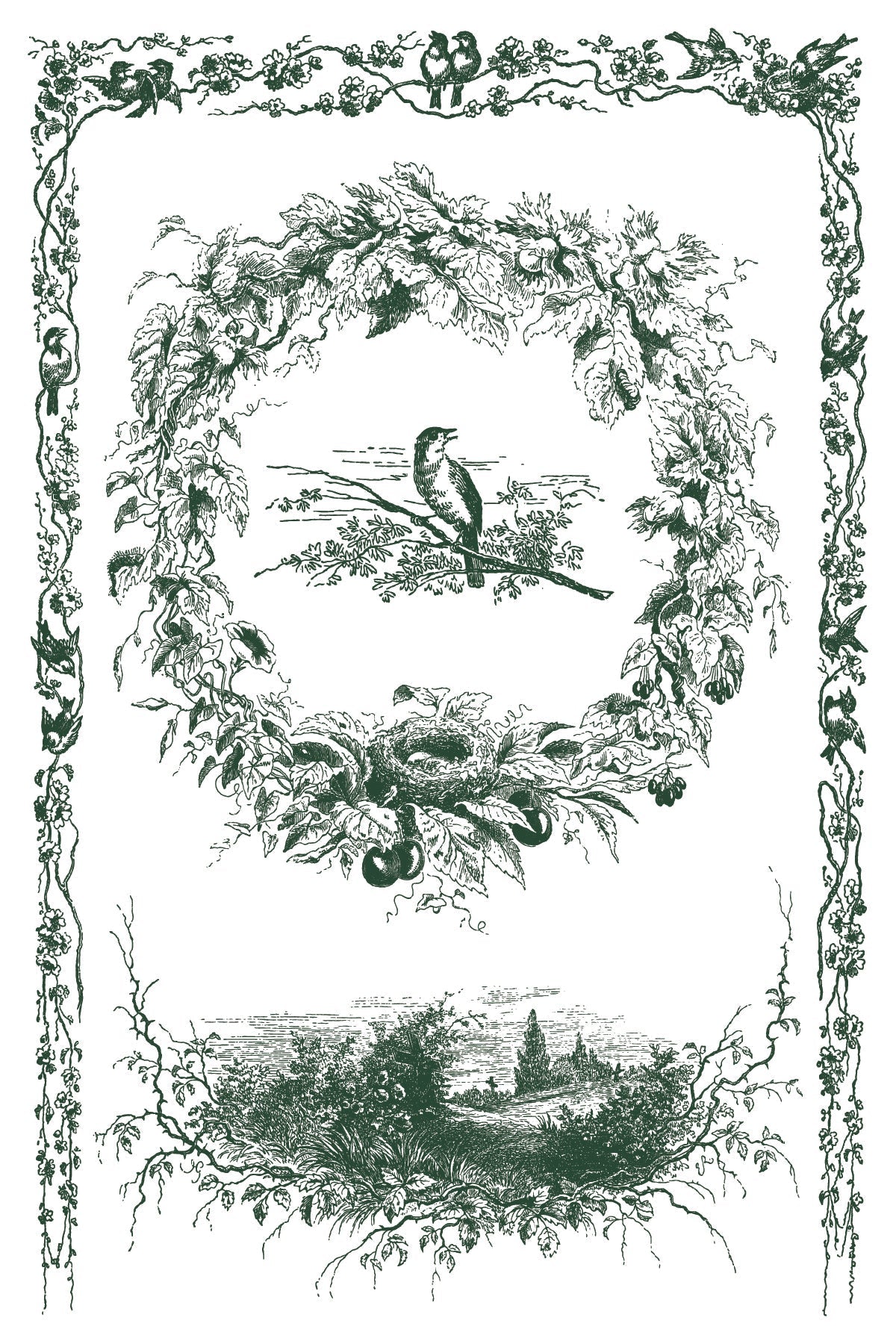 IOD Paint Inlay Little Lark 8x12