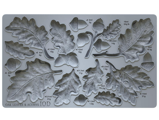 IOD Mould Oak Leaves & Acorns