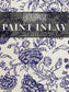 Paint Inlay Indigo Floral