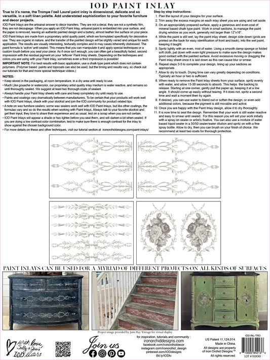 Paint Inlay Trompe L'oeil Laurel