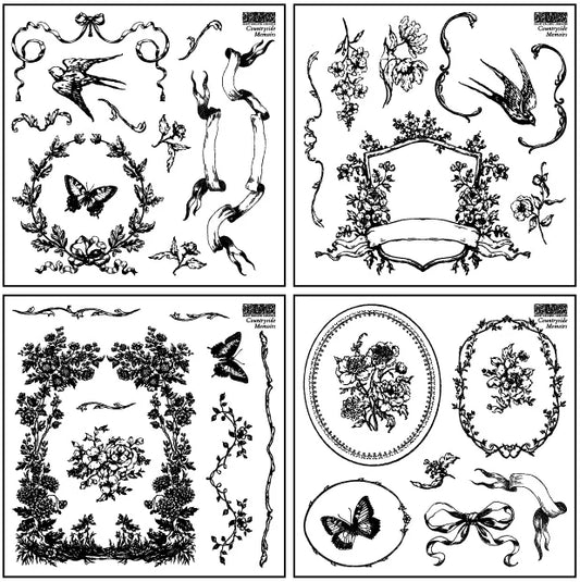 IOD Stamp 6x6 Countryside Memoirs
