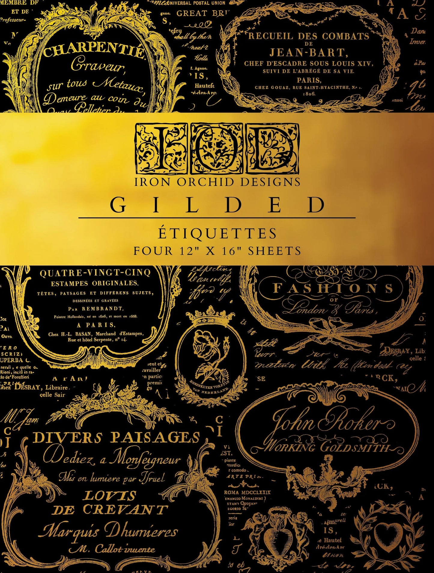 IOD Foil Transfer Etiquettes 12x16