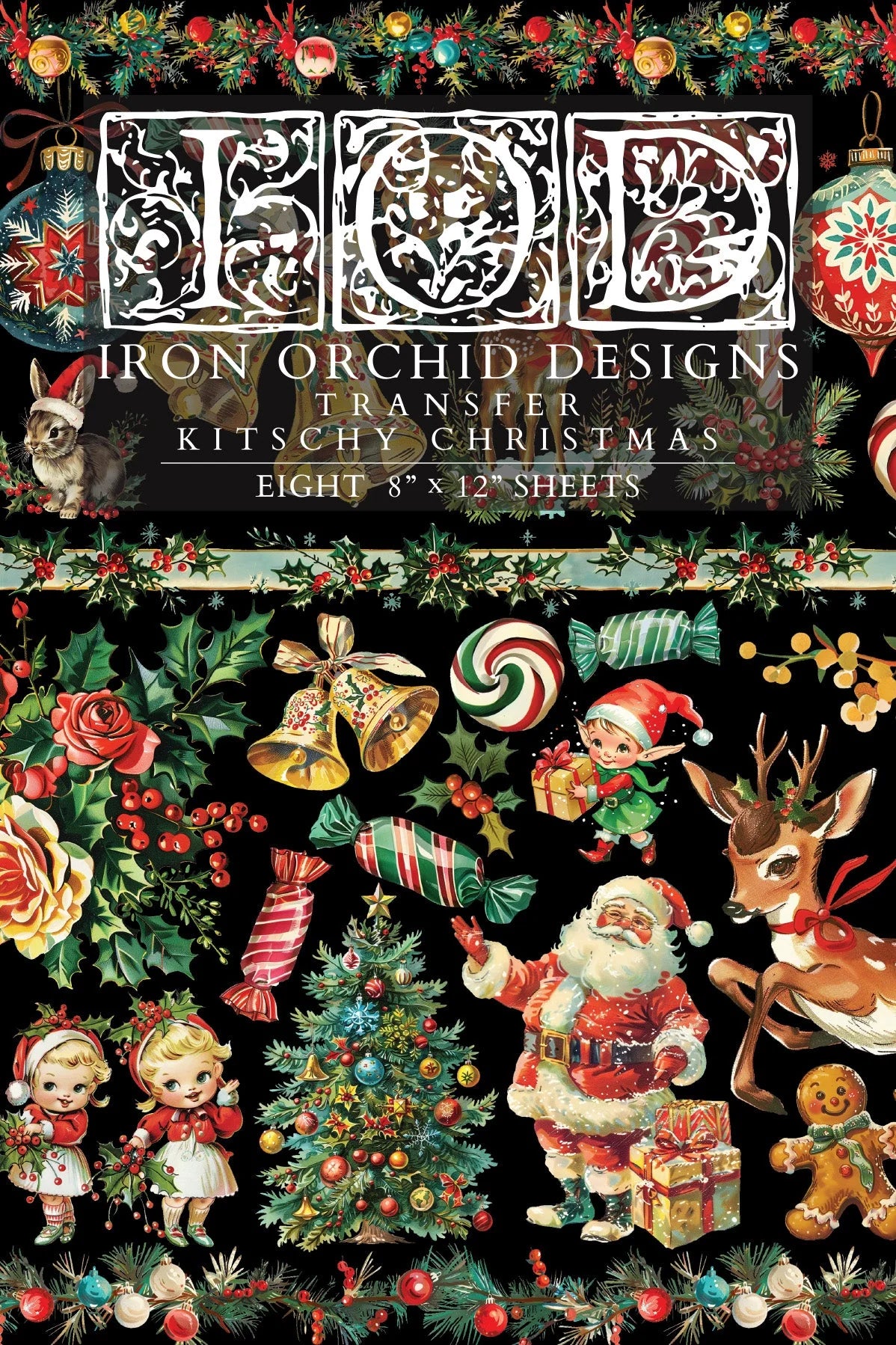 IOD Transfer Kitschy Christmas 8x12