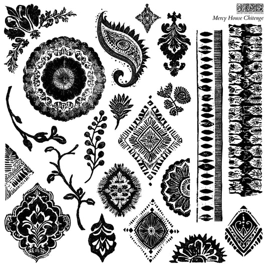 IOD Stamp 12x12 Mercy House Chitenge