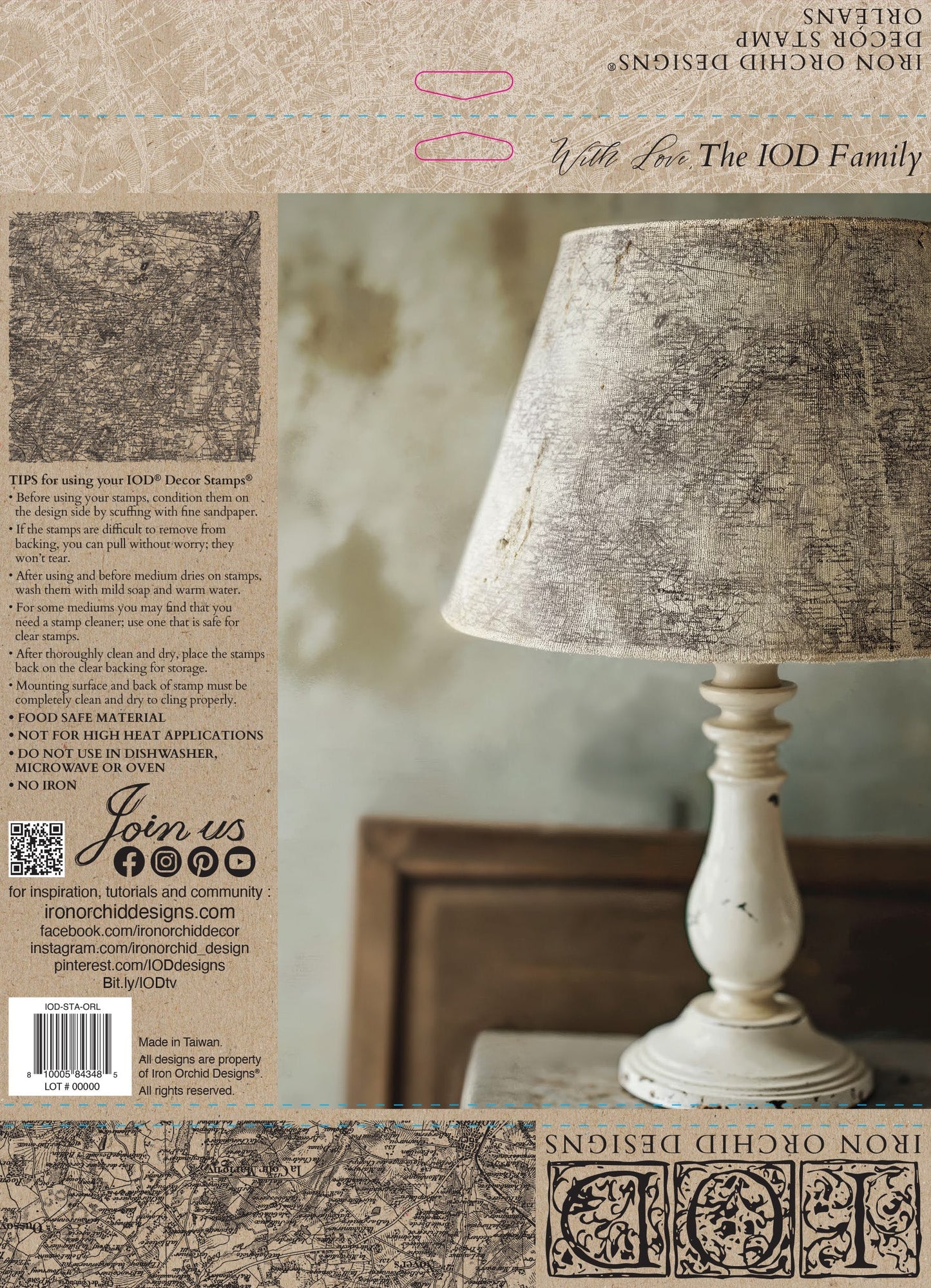 IOD Stamp 12x12 Orleans