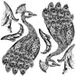 IOD Stamp 12x12 Pavo