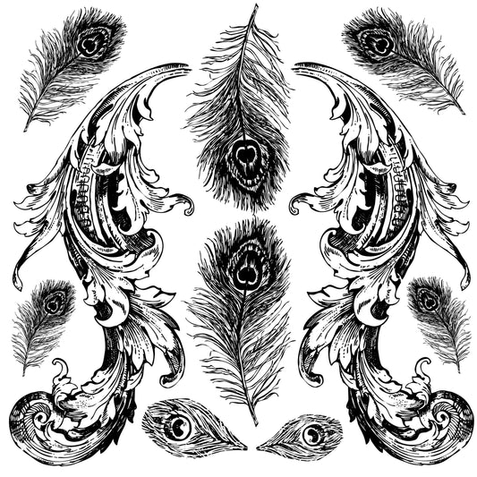 IOD Stamp 12x12 Pavo