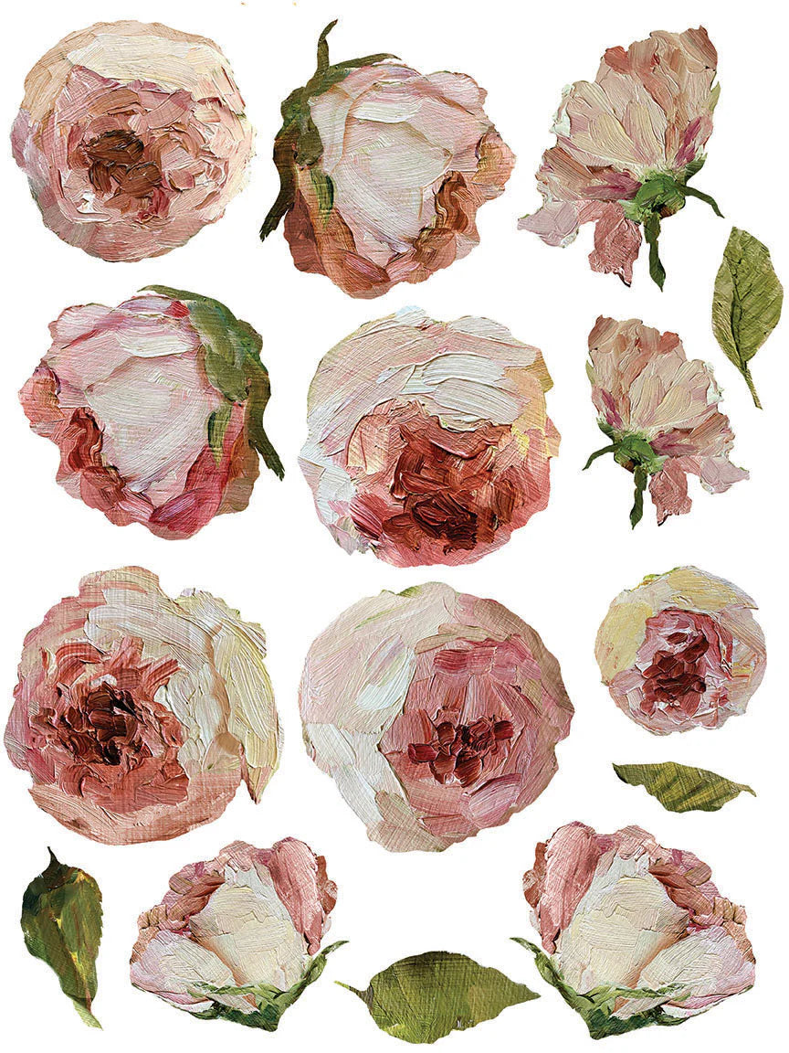 IOD Transfer Painterly Florals 12x16