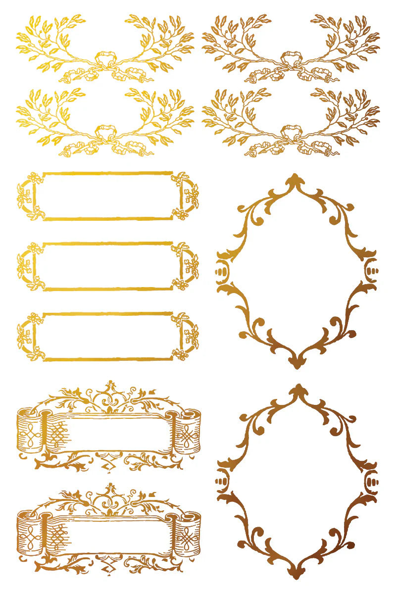 IOD Foil Transfer Petits Ornements 8x12