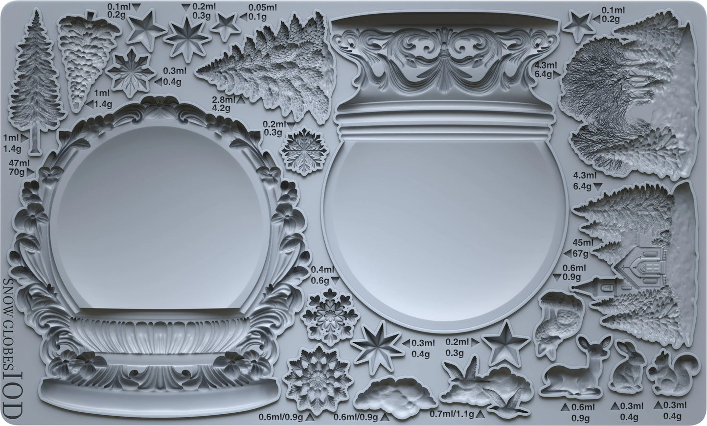 IOD Mould Snow Globes